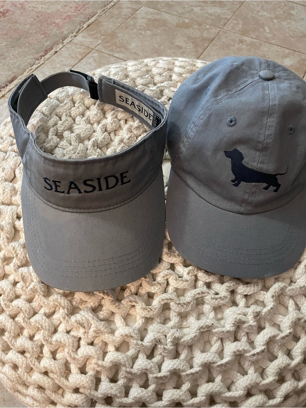 Gray Visor and Cap Set